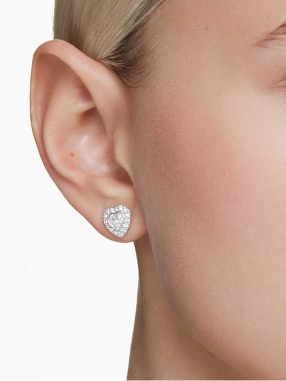 Swarovski x Ariana Grande Heart Stud Earrings NIB Retail:$139